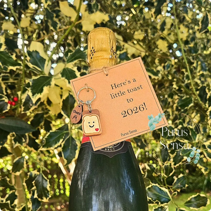 Toast To 2026 Keyring