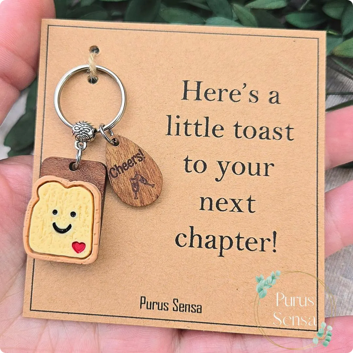 NEXT CHAPTER Toast Keyring