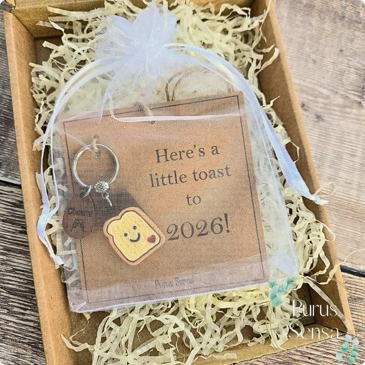 Toast To 2026 Keyring