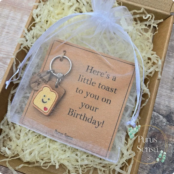 Birthday Toast Keyring