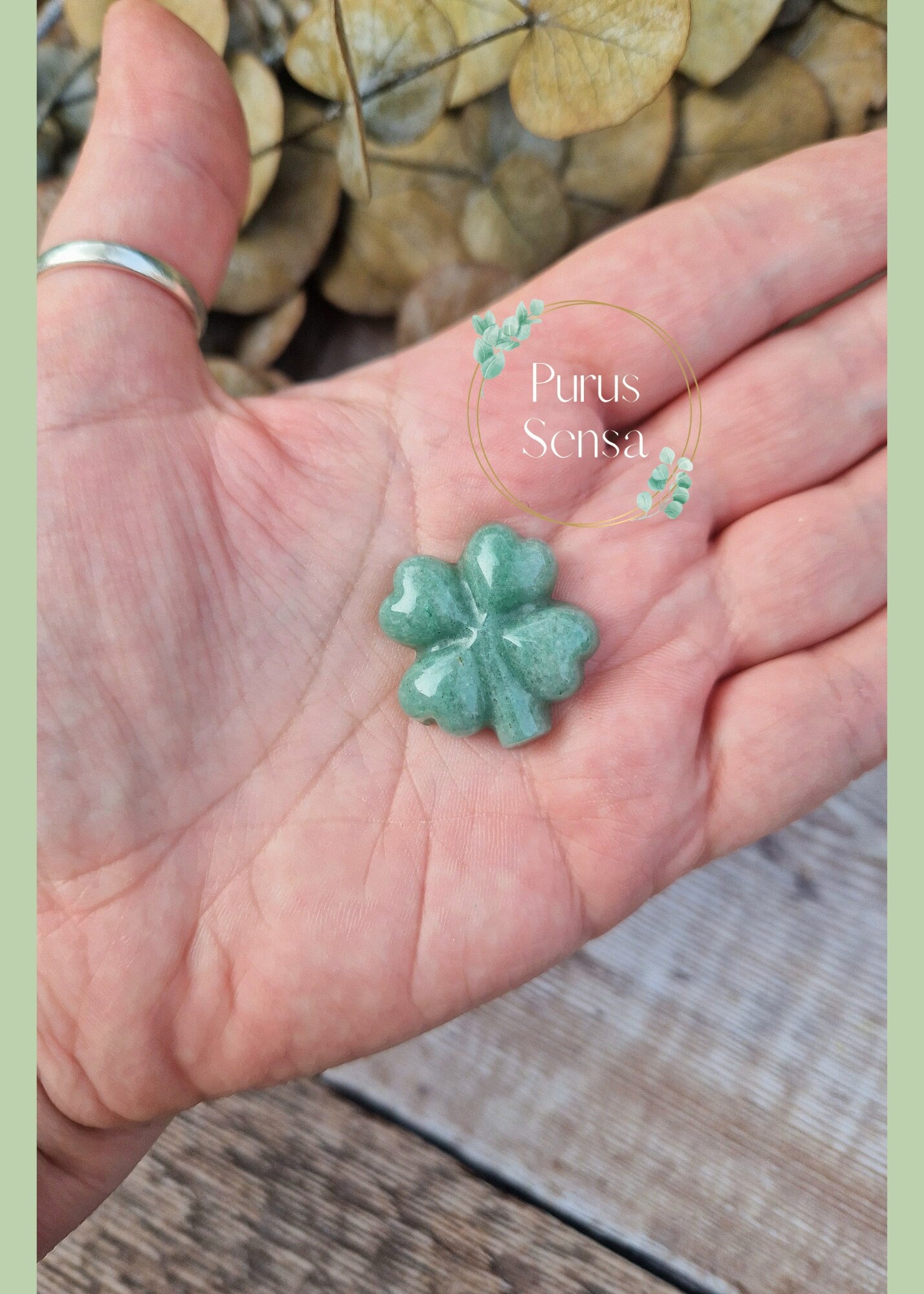 personalised shamrock good luck lucky charm gift