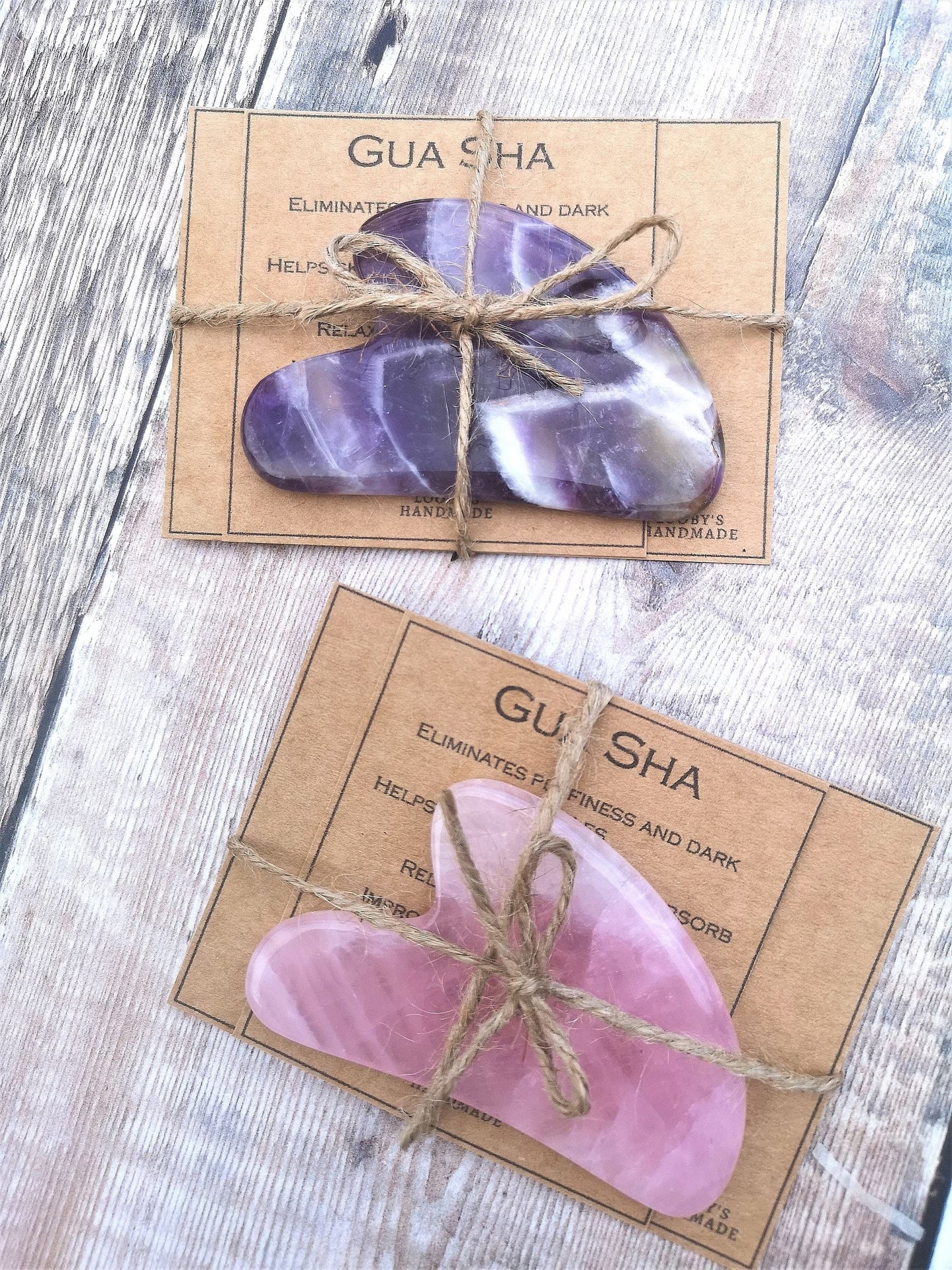 Rose quartz Gua Sha Gift set