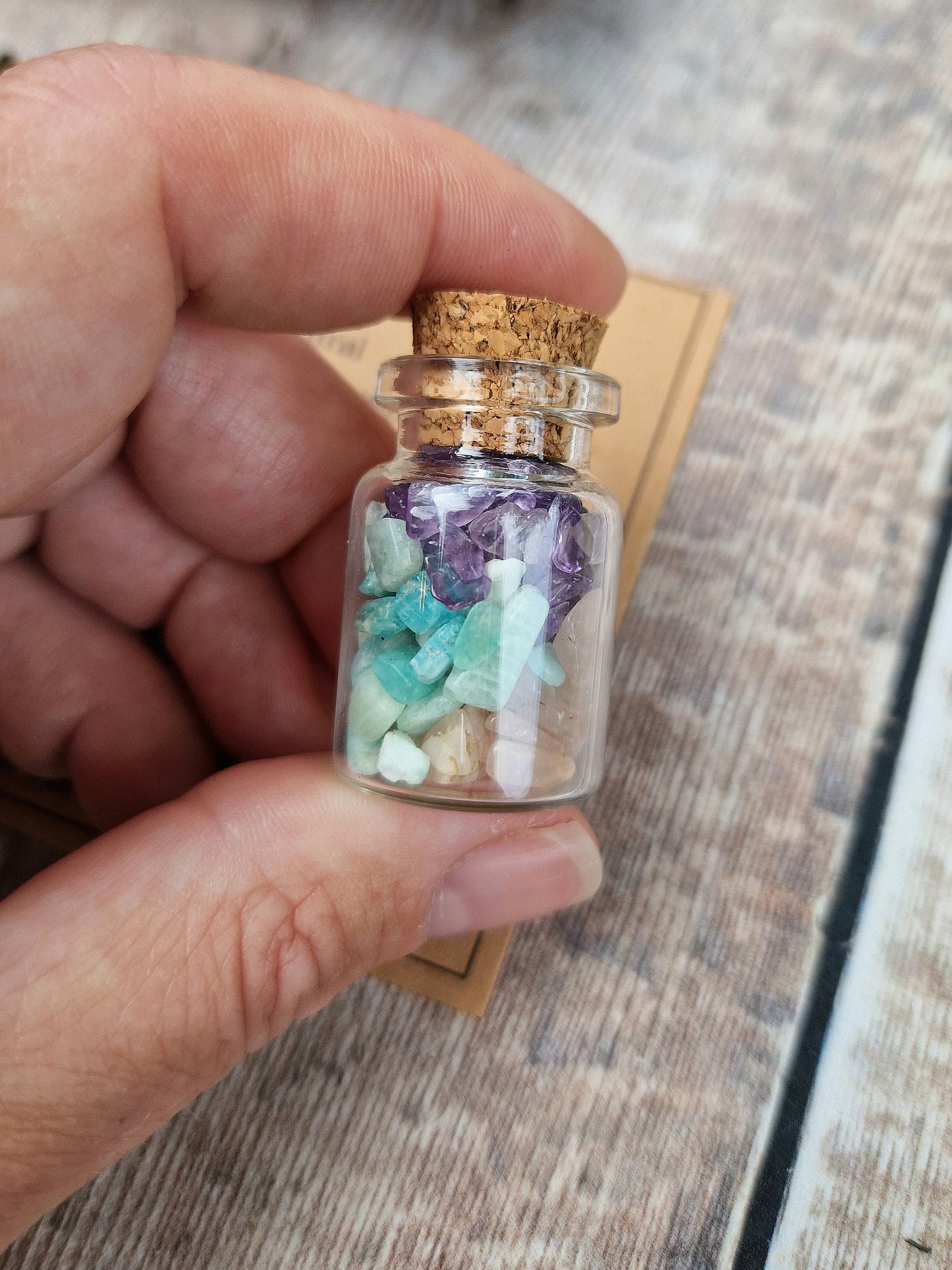 SLEEP-WELL bracelet with crystal wish bottle