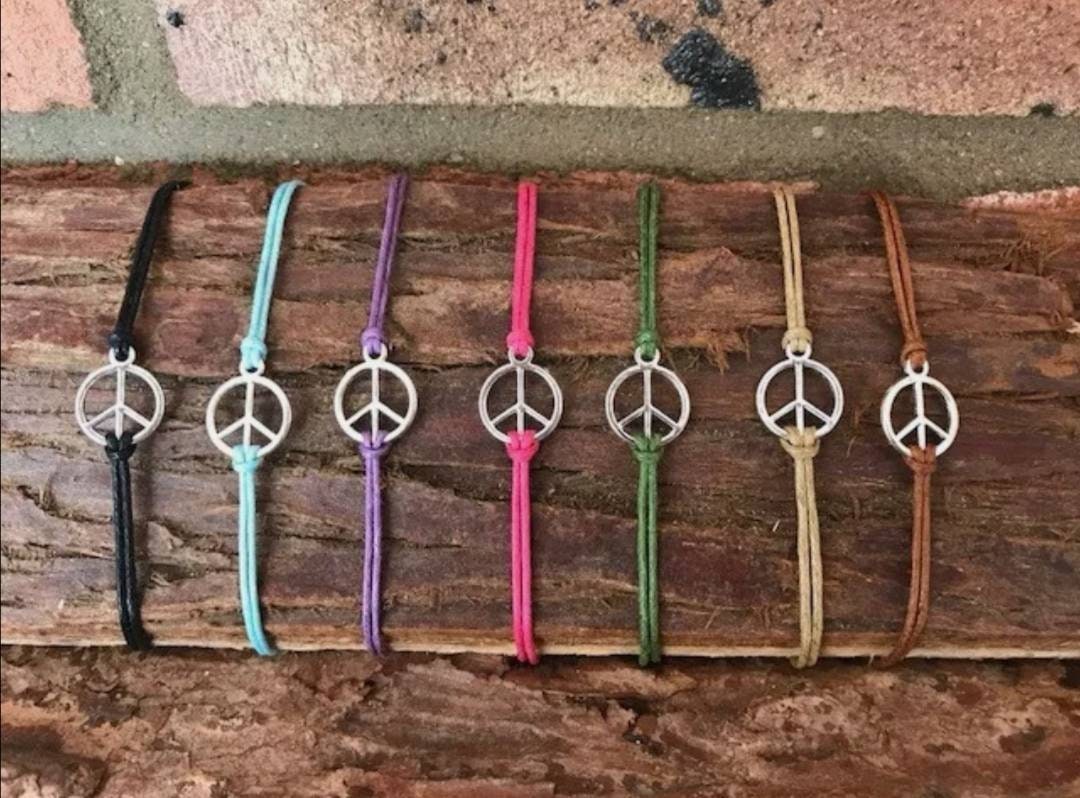 PEACE Cord Bracelet.