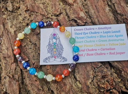 7 Chakra Gemstone Healing Crystal Beaded