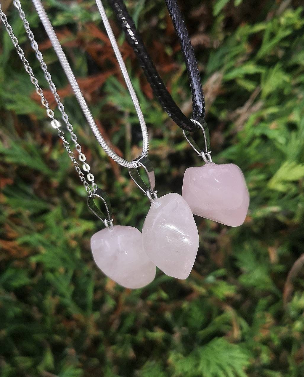 Beautiful Rose Quartz Pendant Necklace