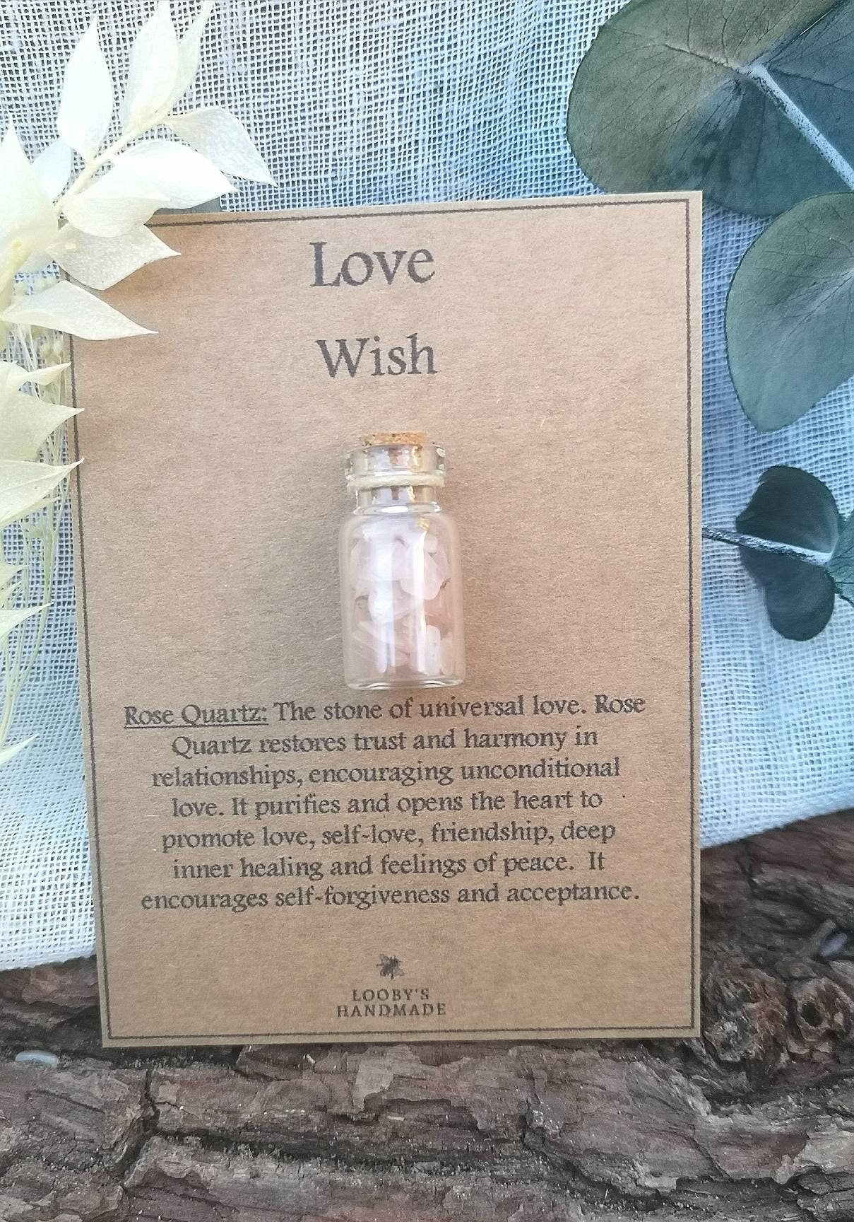 Crystal wish bottle