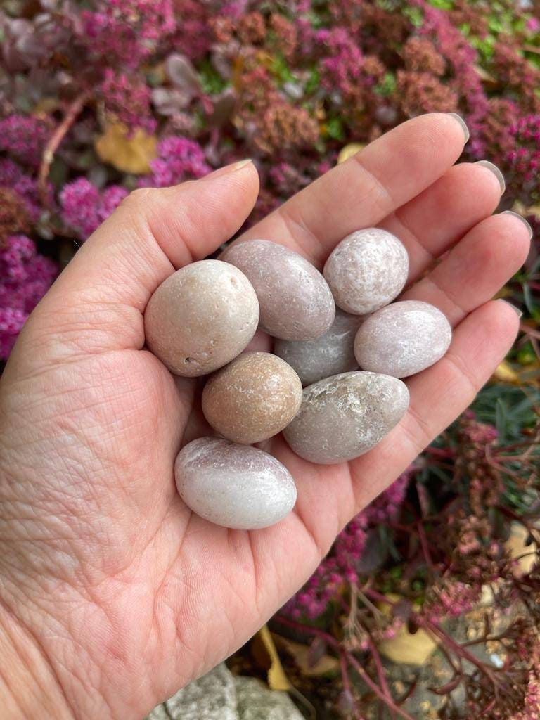 Medium size pink Amethyst tumbles