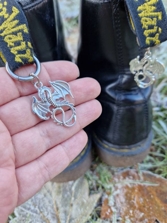 Dragon boot charms tag