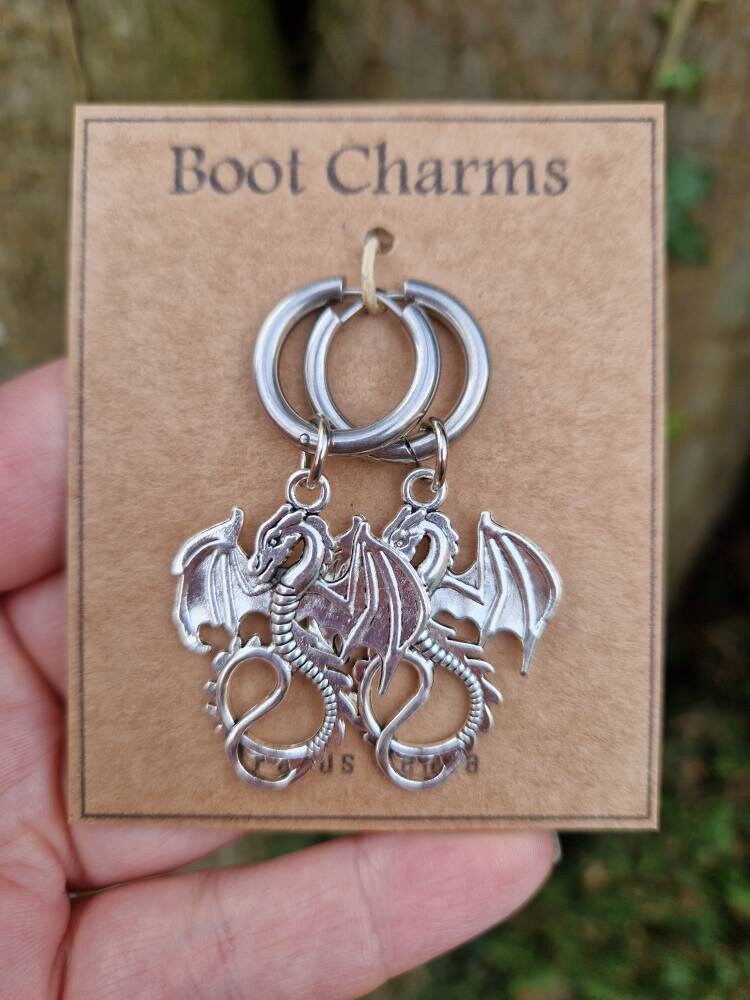 Dragon boot charms tag