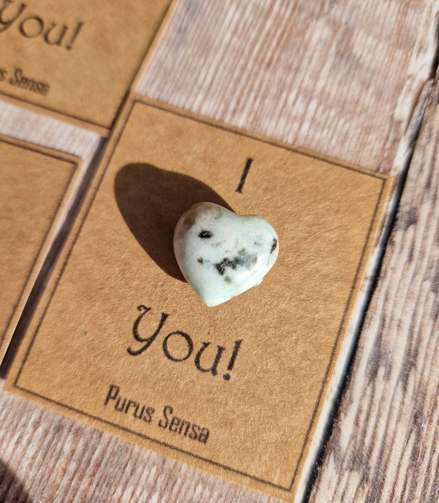 I love you cute mini crystal heart gift.