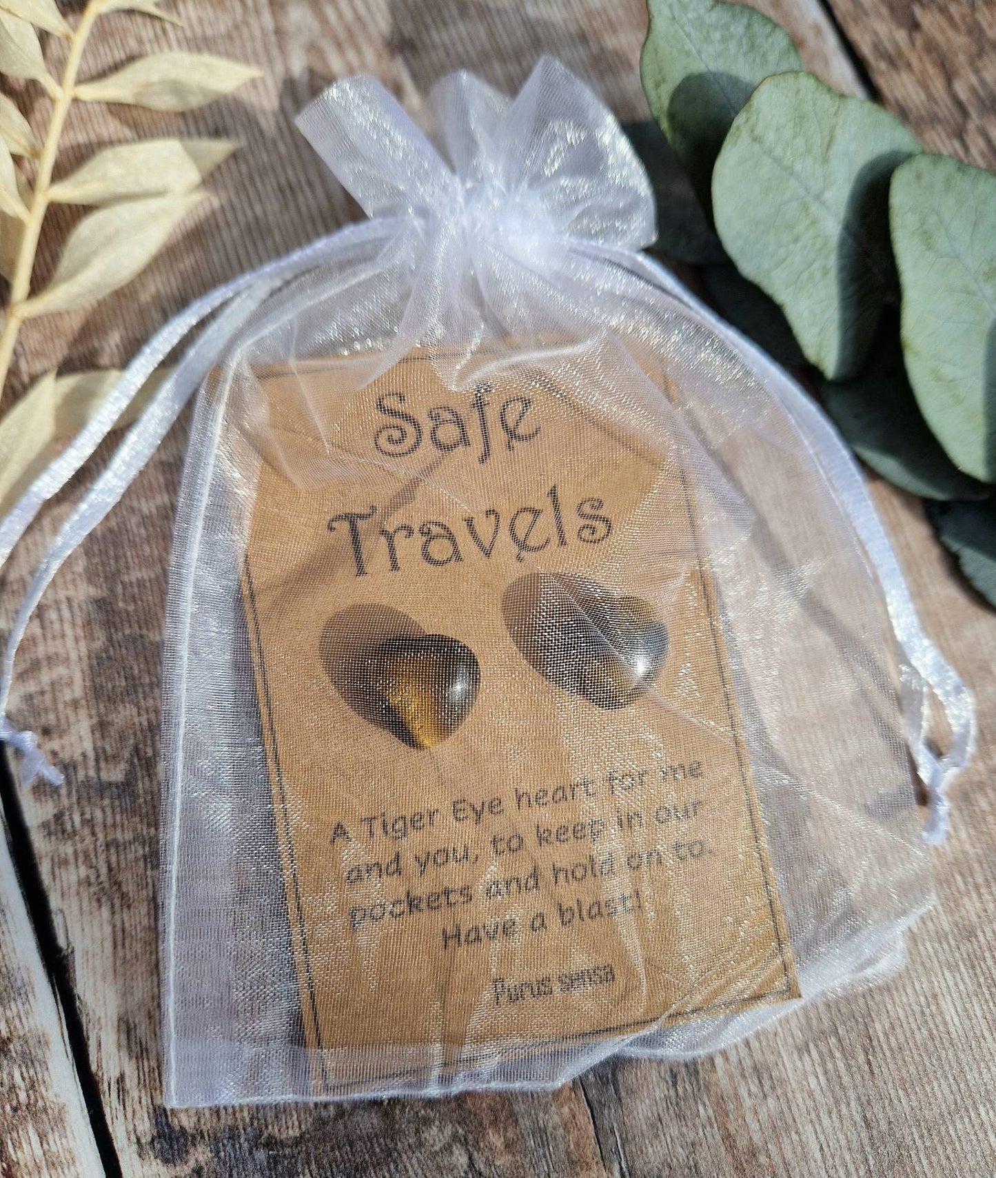 Safe travels matching pair crystal travel gift