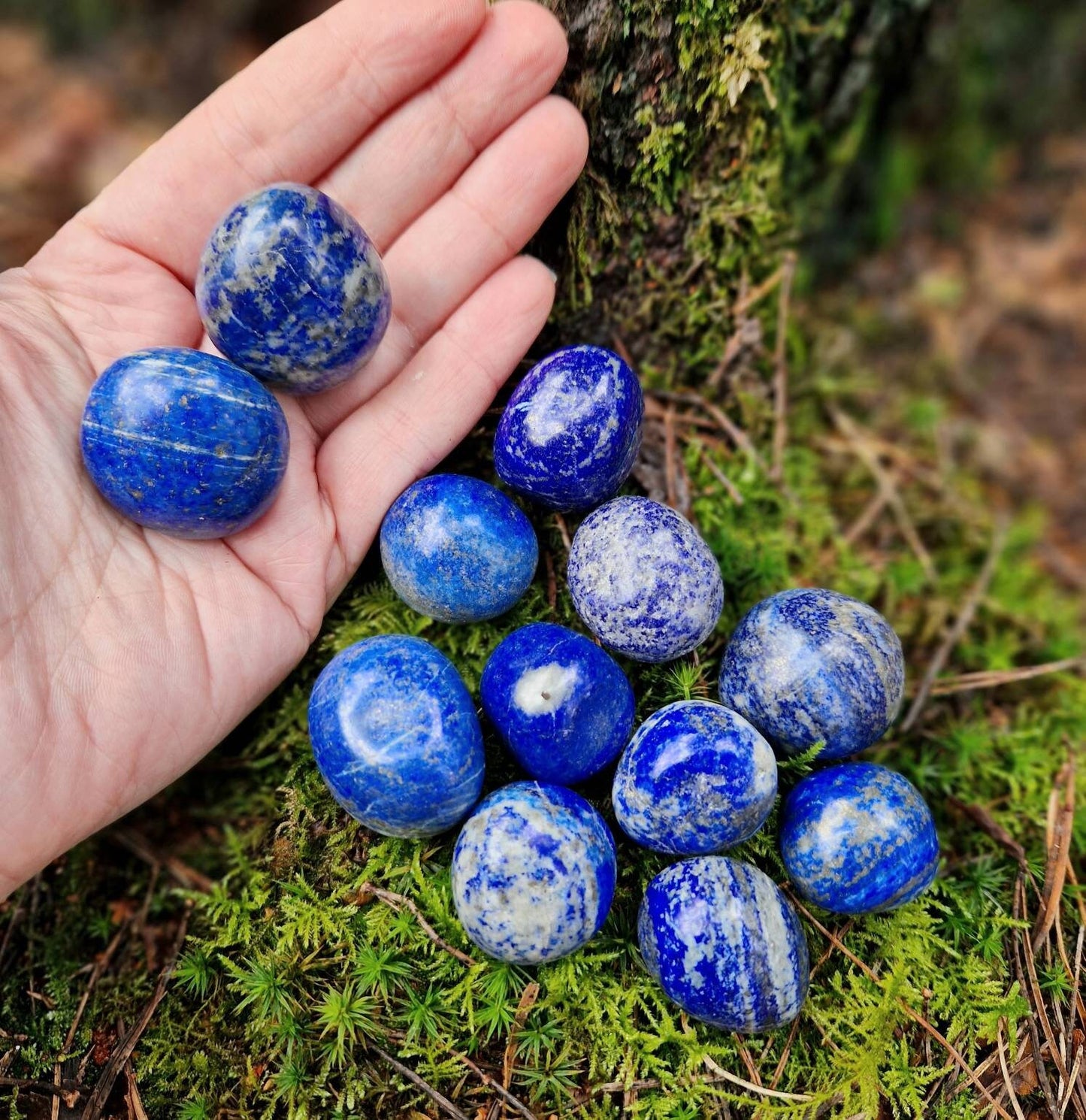 Beautiful large lapis lazuli tumble stones