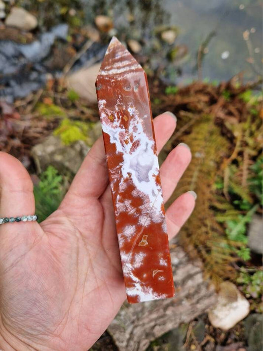 Beautiful Unique high grade ocean jasper tower