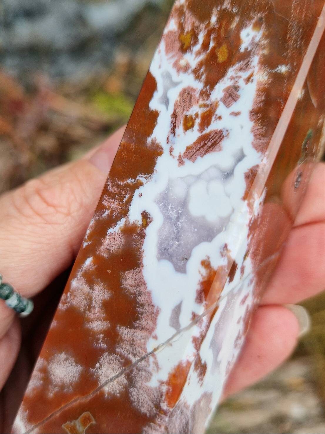 Beautiful Unique high grade ocean jasper tower