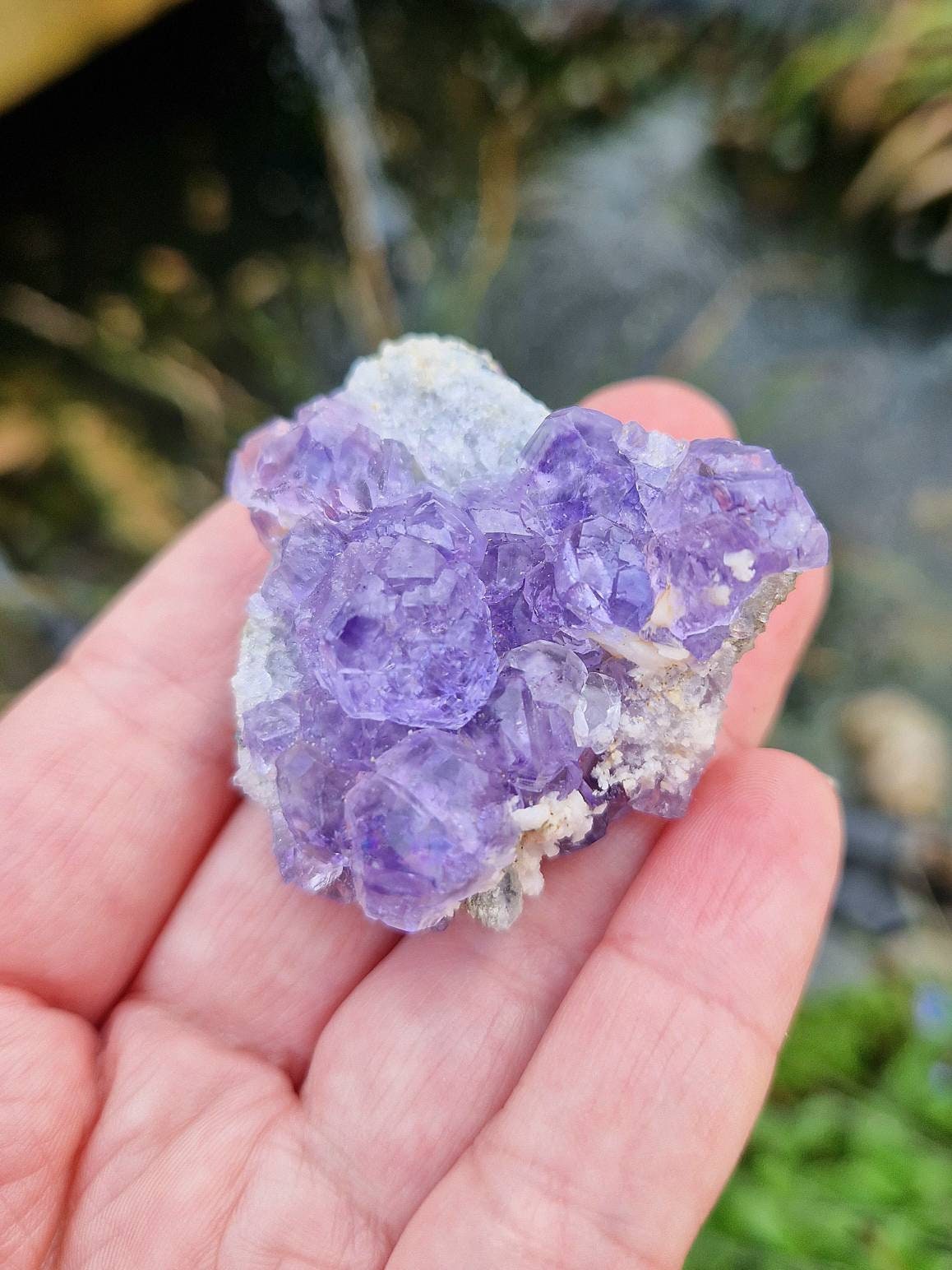 Beautiful Rare tanzanite fluorite specimen 57g from fujion, china