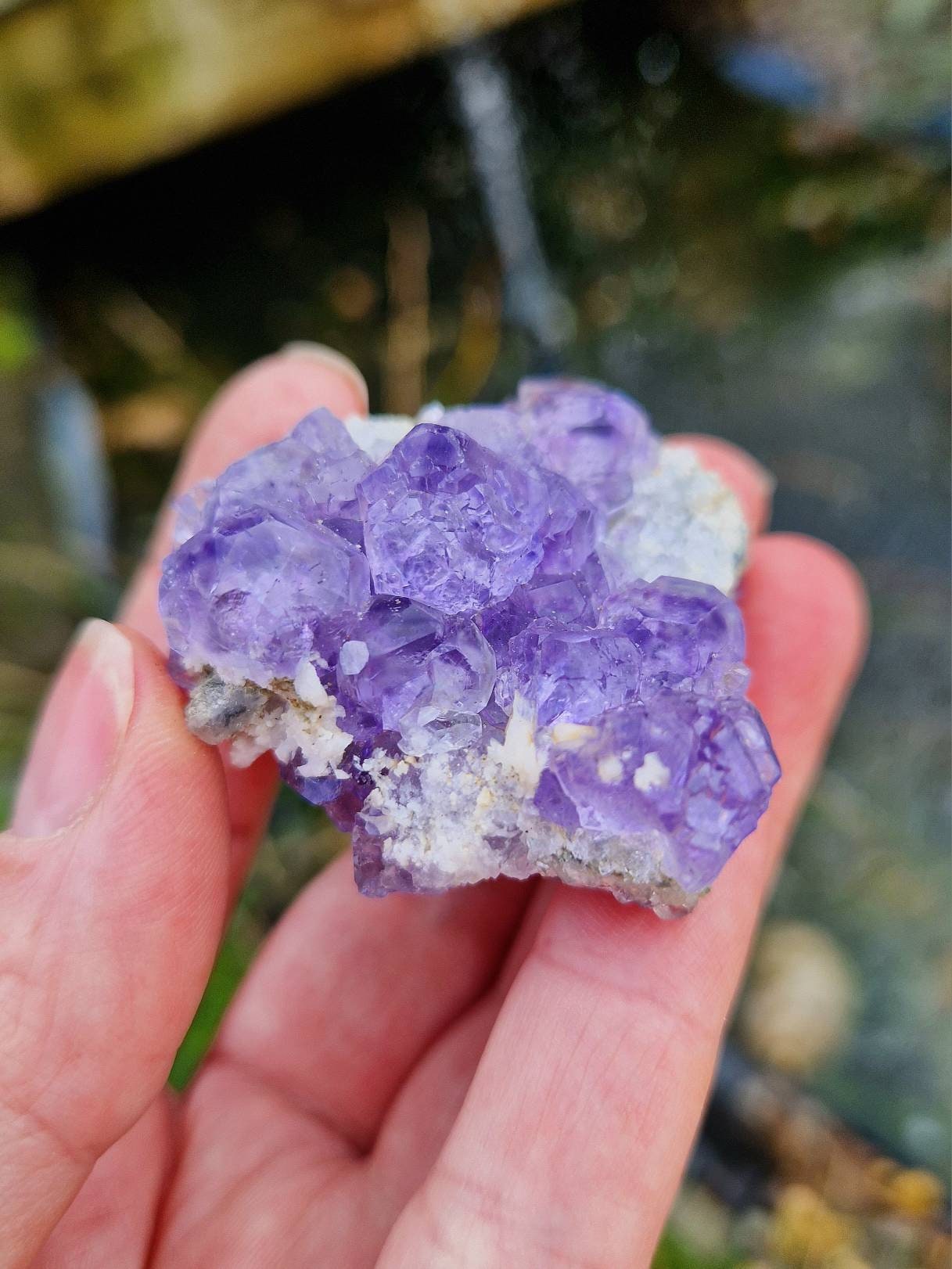 Beautiful Rare tanzanite fluorite specimen 57g from fujion, china