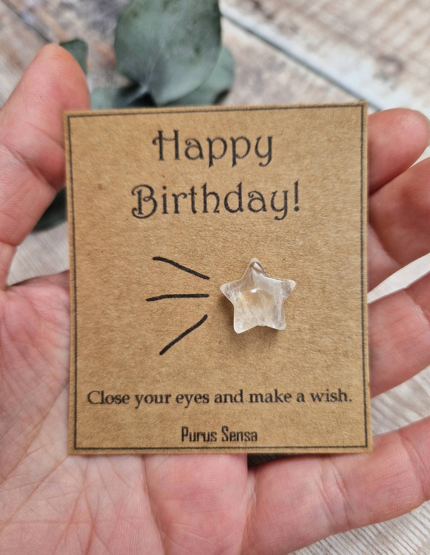 Happy birthday star Crystal birthday gift