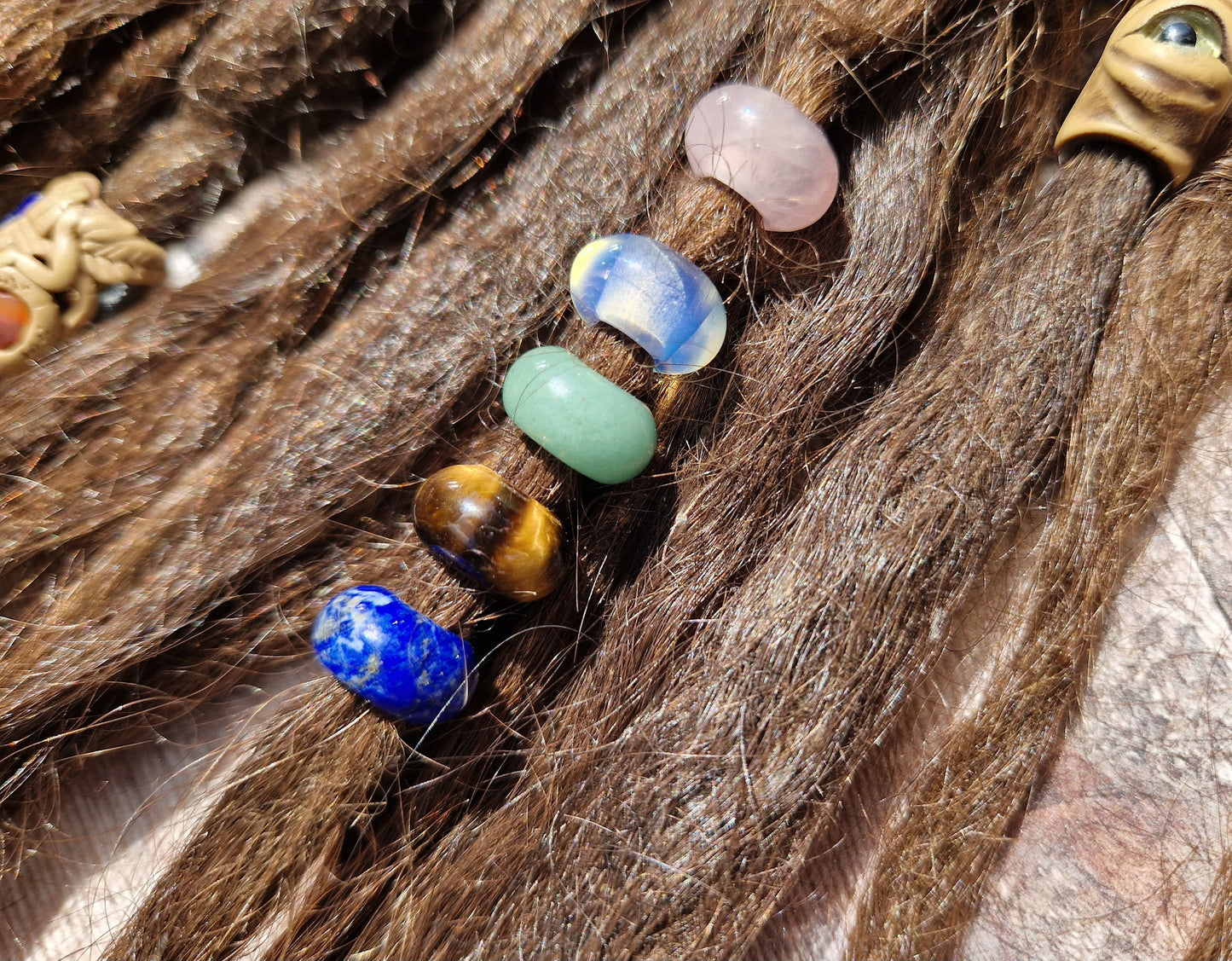 Crystal dreadlocks beads 5.5mm hole