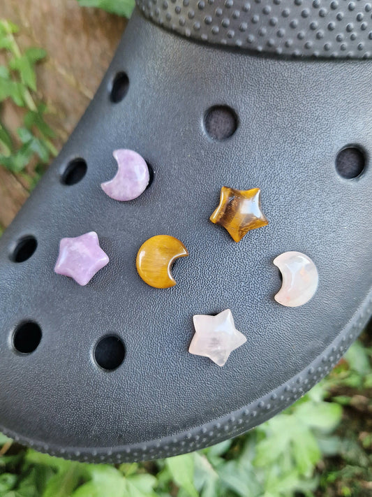 Star and moon Jibbits Shoe charm