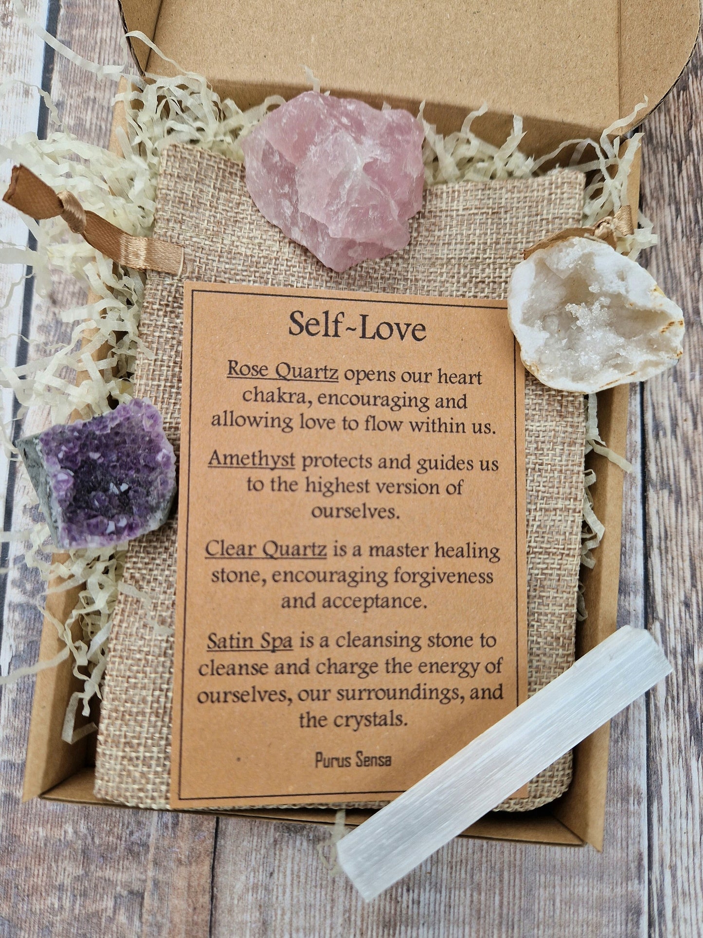 Self-love Crystal gift set