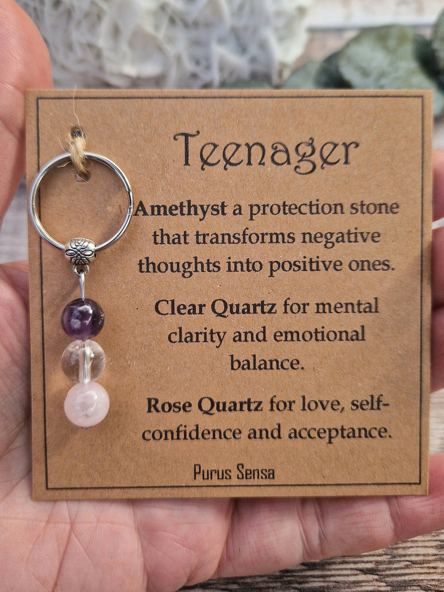 Teenager sweet 16 Crystal keyring