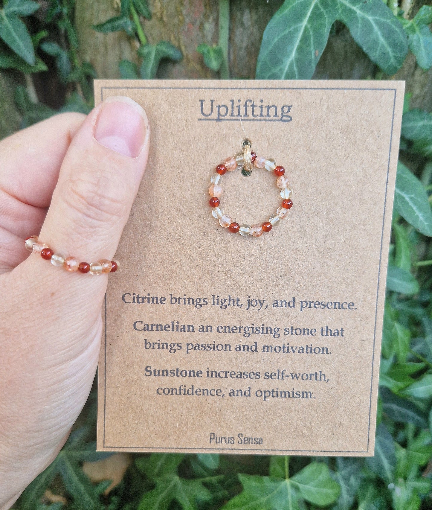 UPLIFTING crystal strech ring