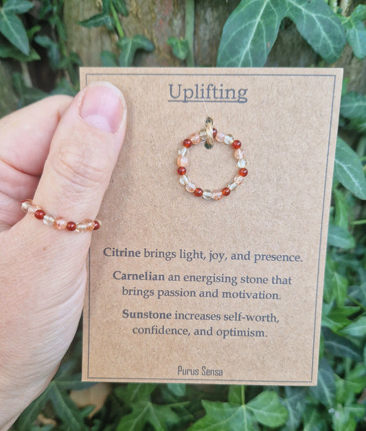 UPLIFTING crystal strech ring