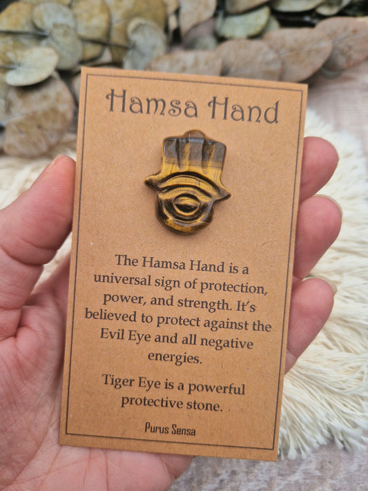 Hamsa hand protection crystal gift