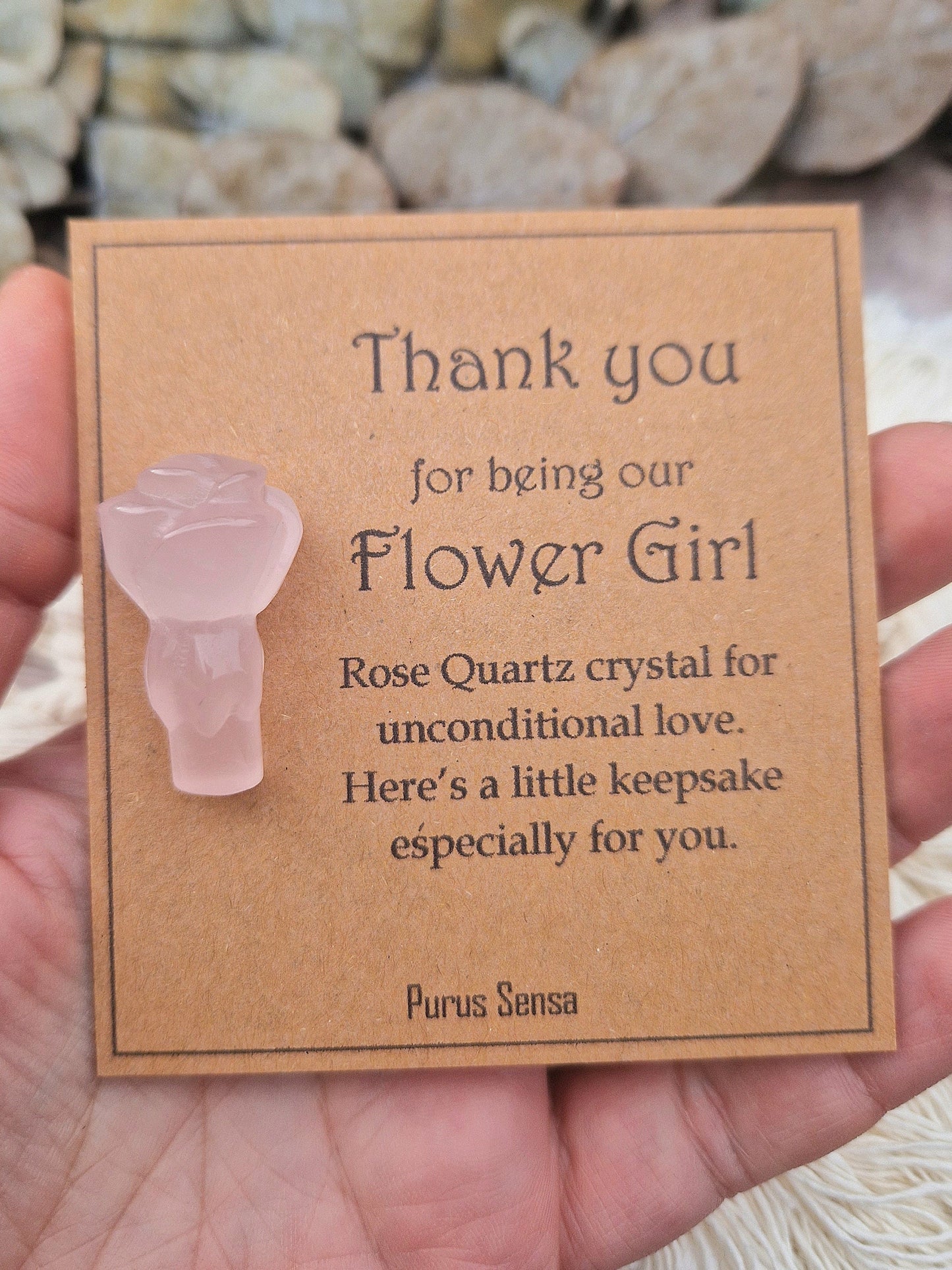 Crystal Flower girl gift.