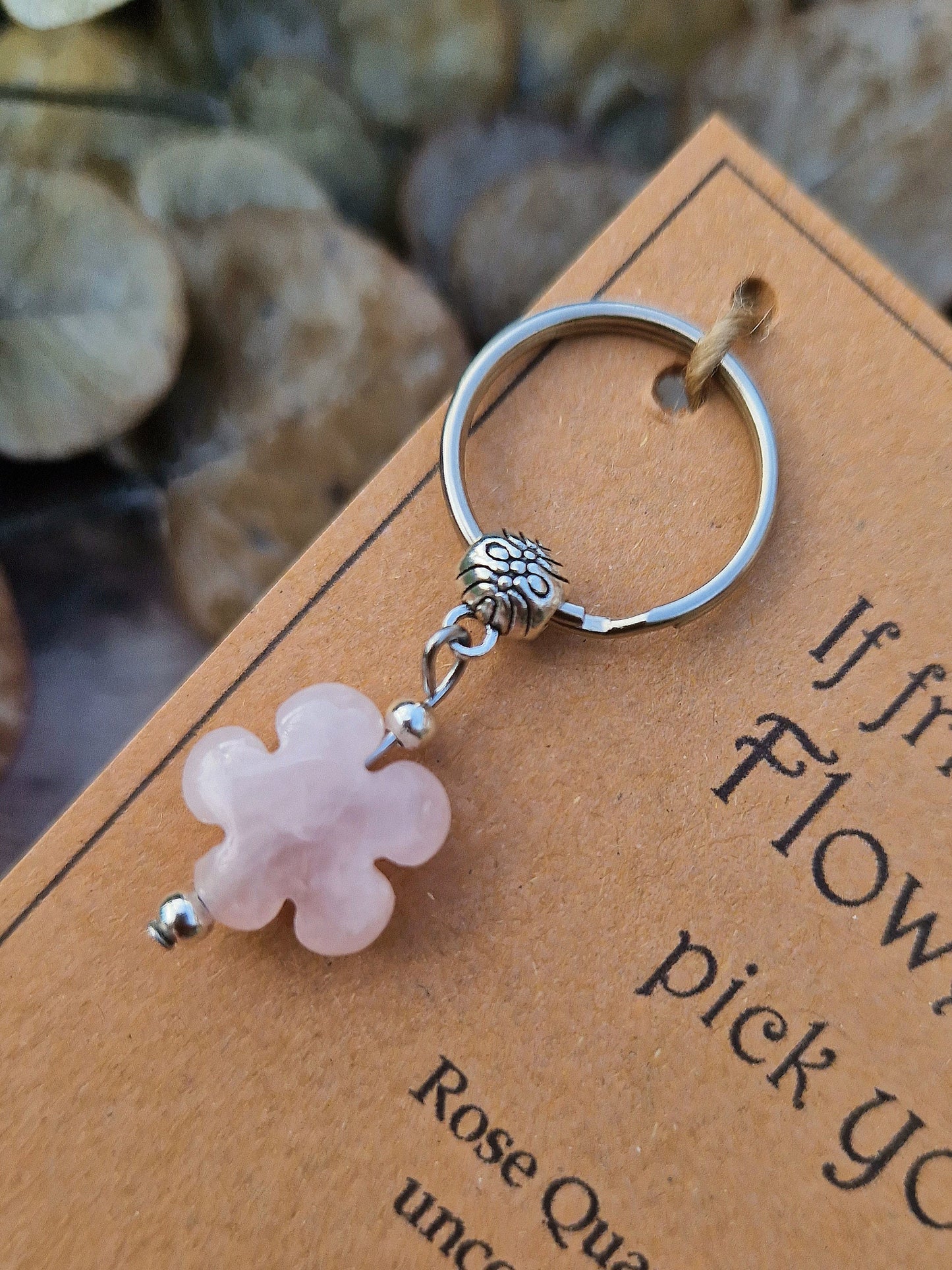 Cute Friendship flower keyring gift