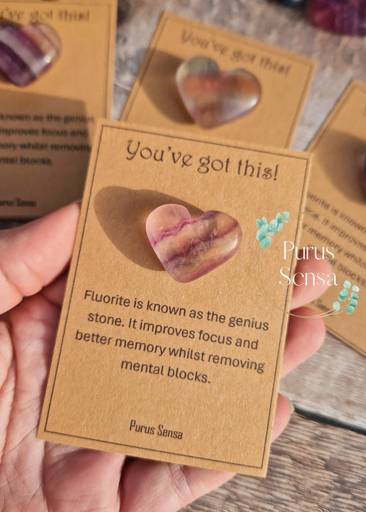 You've got this crystal gift for support with meaning card