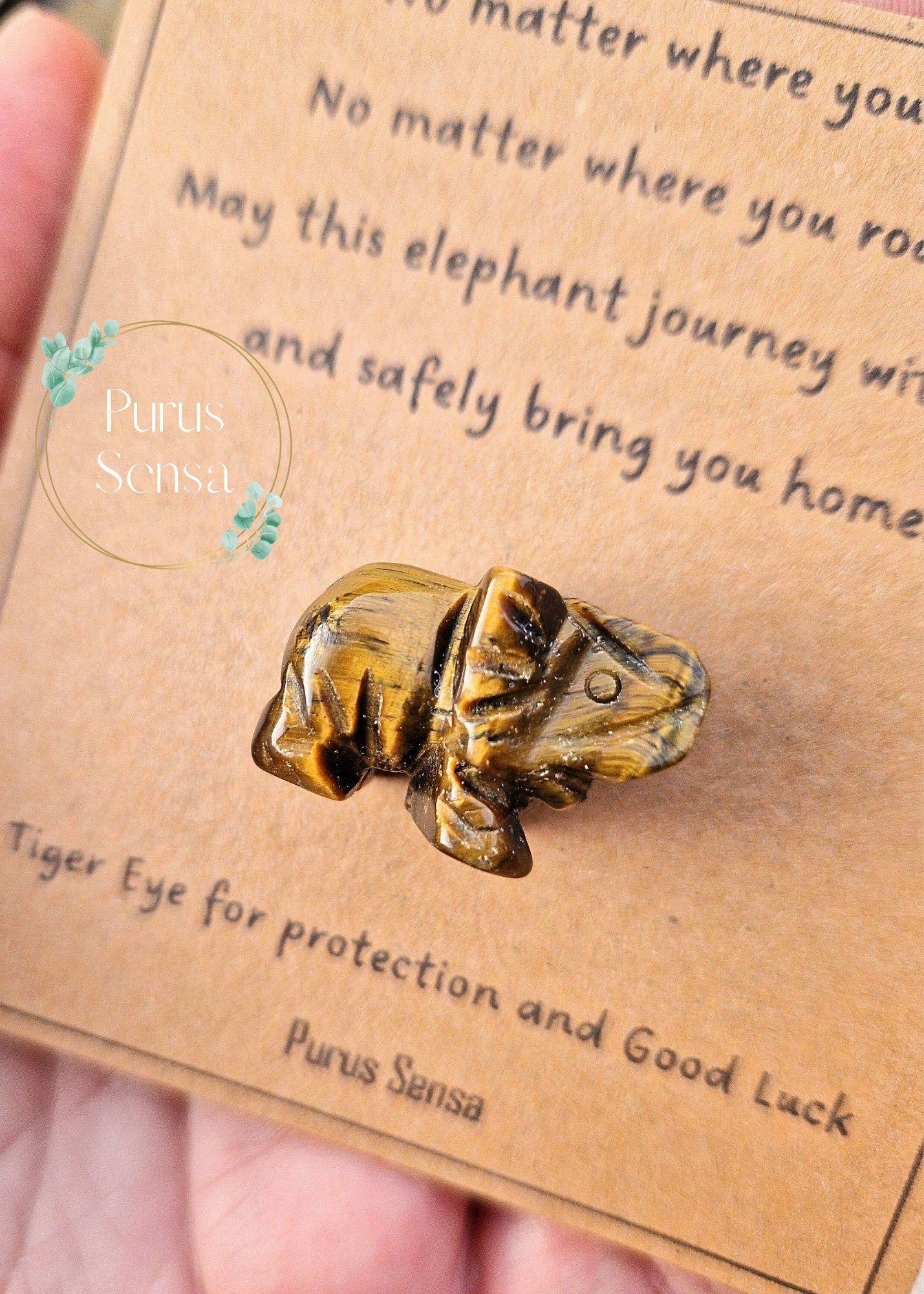 Cute mini crystal elephant travel gift