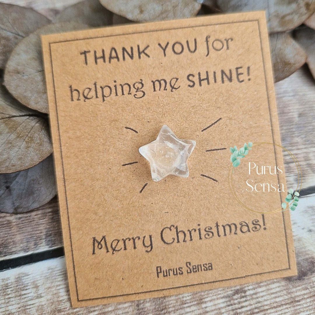 Cute christmas crystal card gift for teacher, teaching assistant, nurse, nursery.